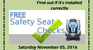 Child safety seat poster